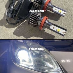 H11 6000K BRIGHT WHITE LED LIGHTS $35