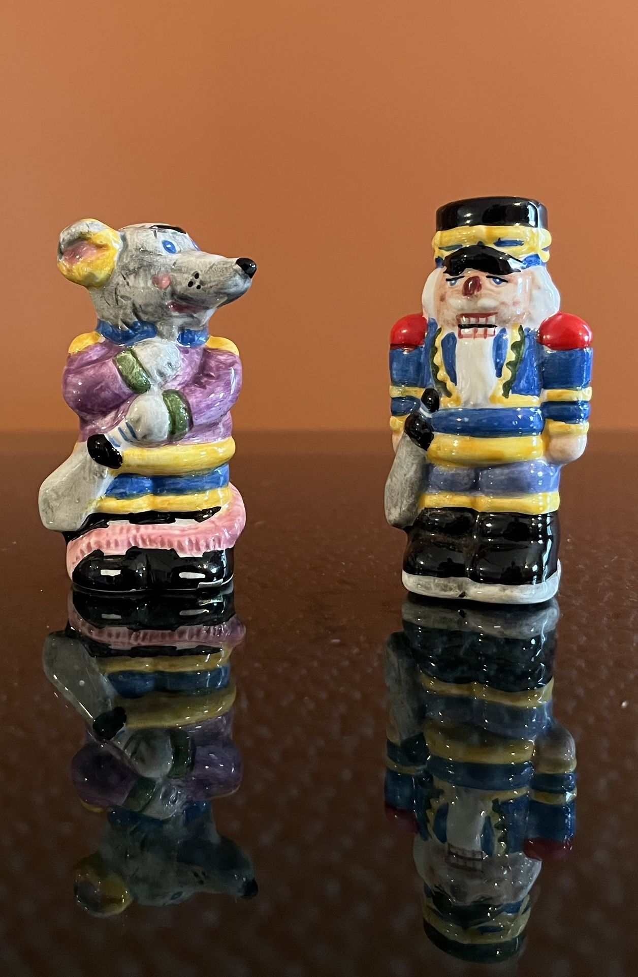 Nutcracker & Rat King Salt & Pepper Shakers Holiday Magic American Greetings 3”