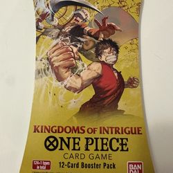 One Piece Kingdoms Of Intrigue Packs 