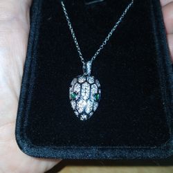 Moissanite Snake Necklace