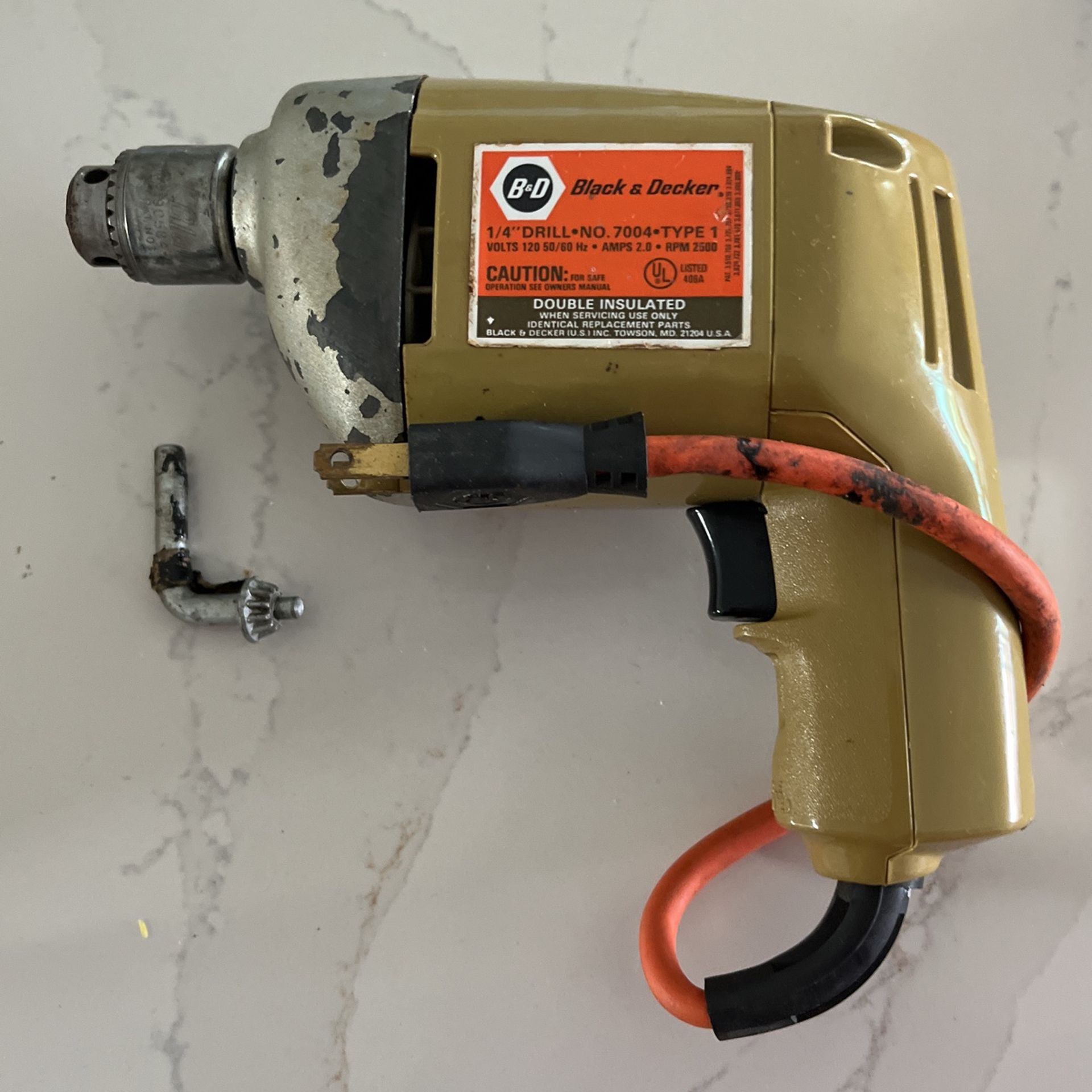 Vintage Black & Decker 1/4 Drill