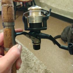 Fishing Rod With Pole,, Solstice 2000 3 Bearings Quick Fire 2