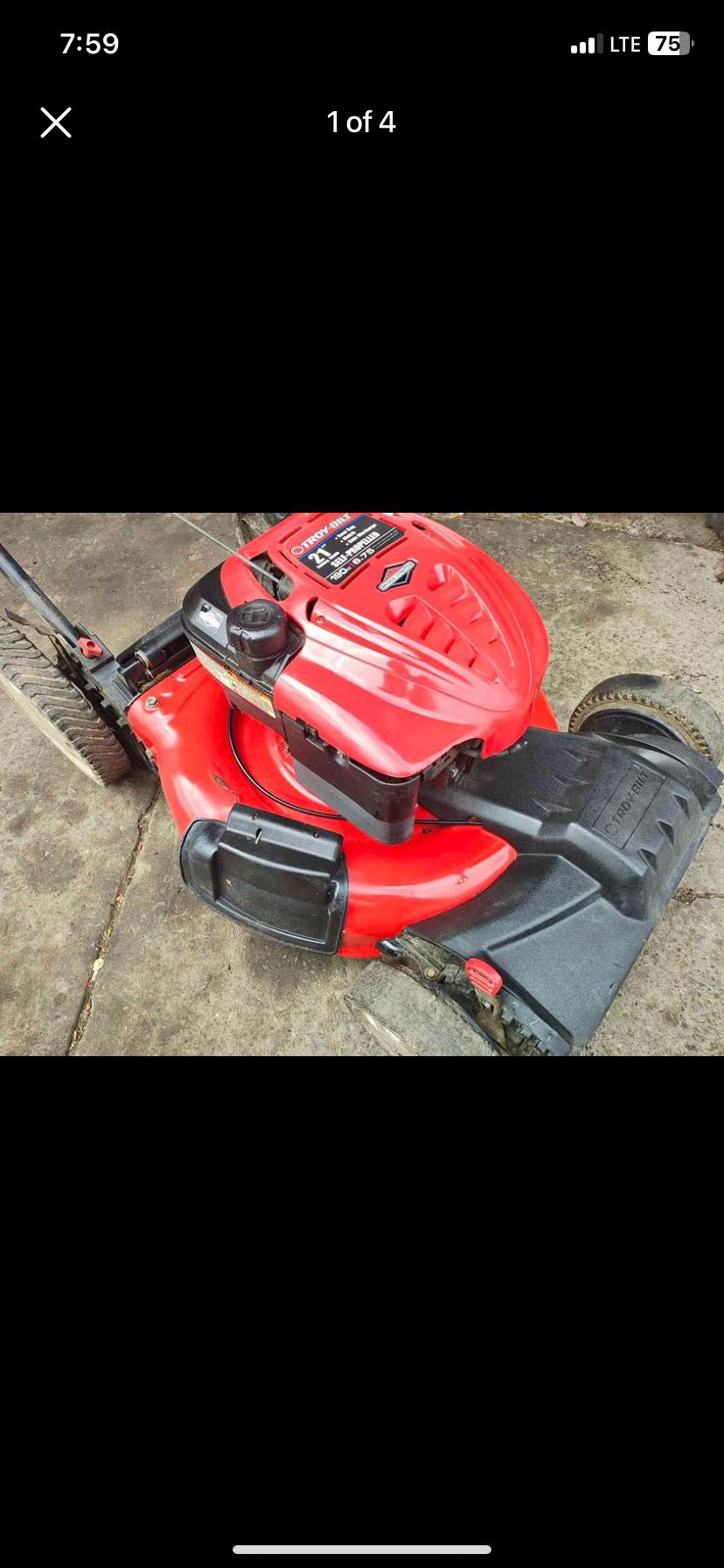 Excellent Condition! Troy-Bilt  22" Self-Propelled Lawnmower!