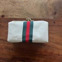 Vintage Gucci Striped Coin Purse, Manicure, And Sewing Kit