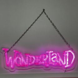 Wonderland Neon Sign
