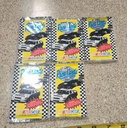 5 Unopened Factory Sealed Pack of 1991 Maxx Race Cards 15 Cards/ Pack Charlotte