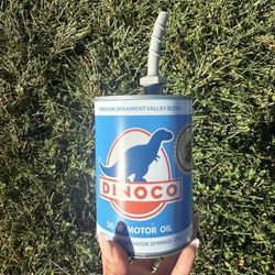 Disney California Adventure Cars land Dinoco Oil Can Sipper