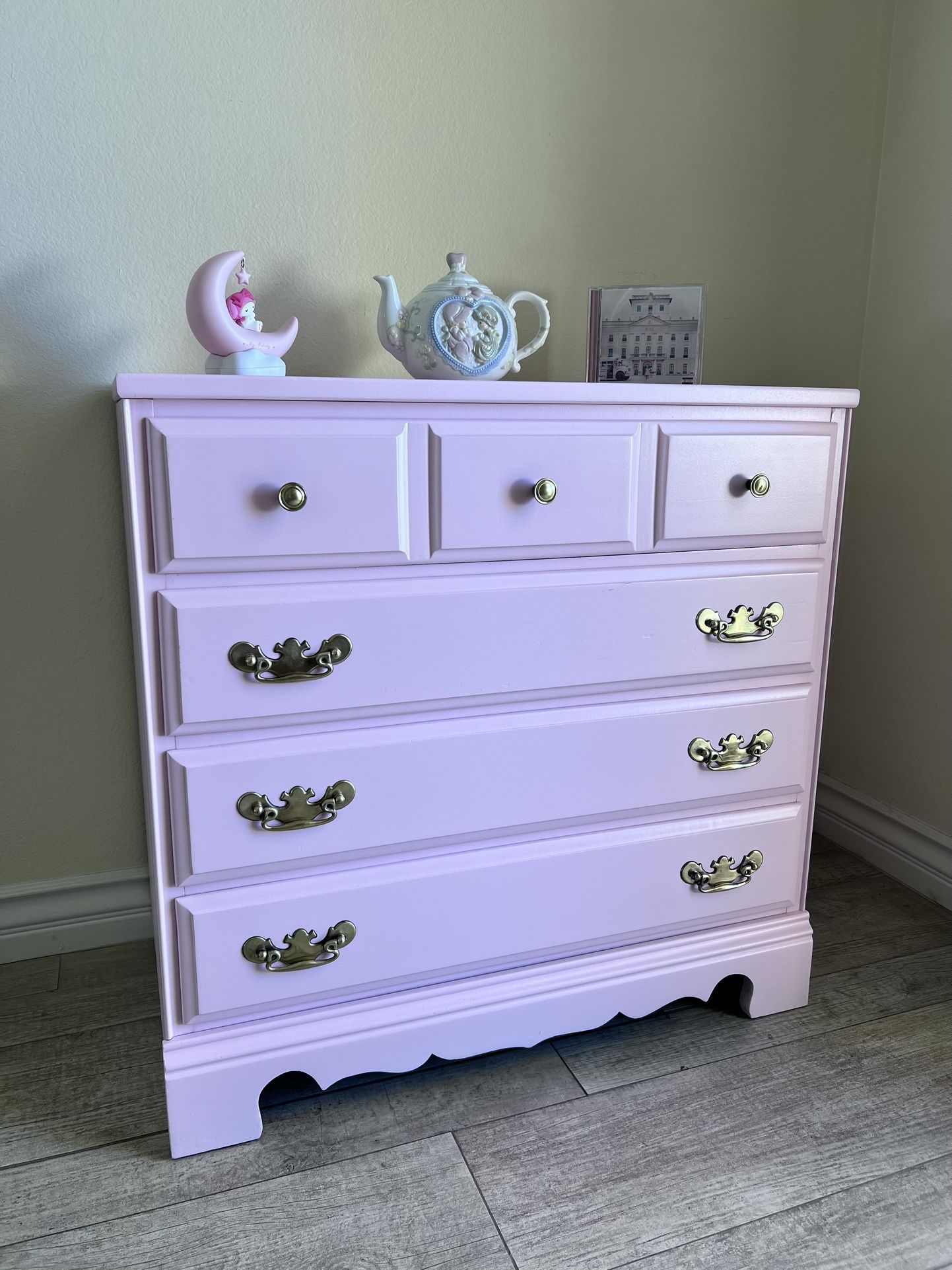 REFINISHED Small Pink Dresser