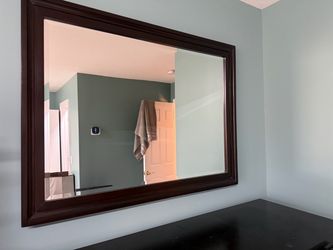 Dressing table and mirror
