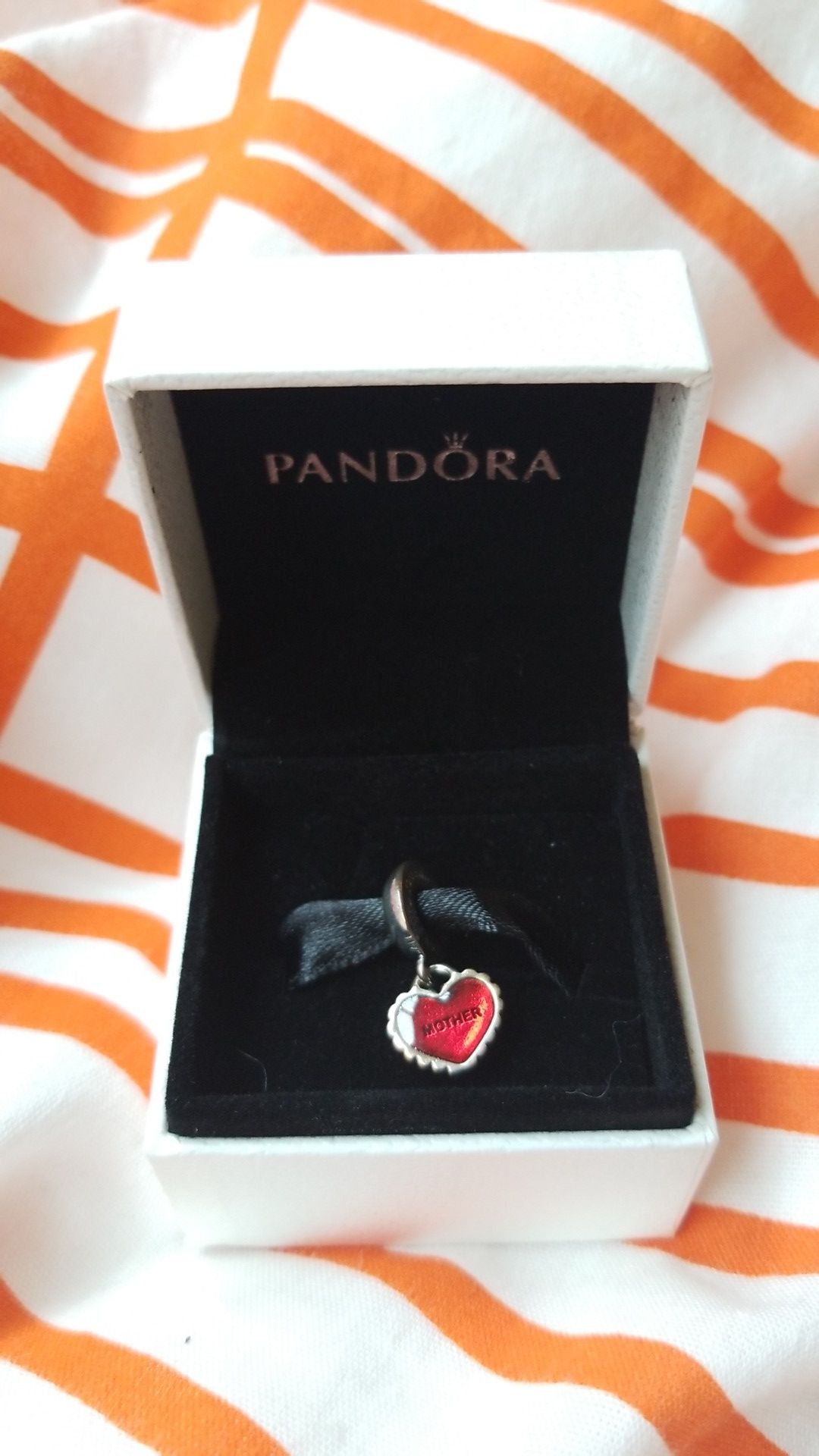 Pandora Red Heart Mother Charm-Still Available
