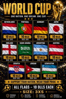 World Cup flags banderas del mundial