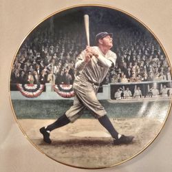 Babe Ruth Collectors Plate entitled “The Called Shot”
