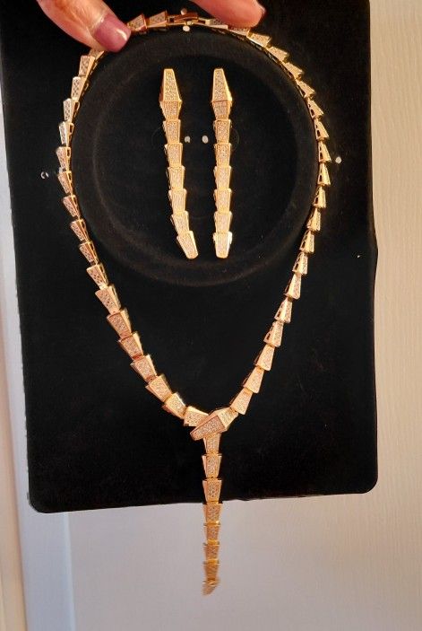 Brand new staniless steel necklace and earring