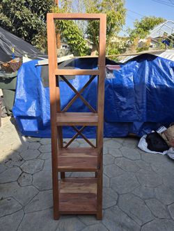 Ladder Shelf, Bookshelf Bookcase, Freestanding Corner Storage Shelve