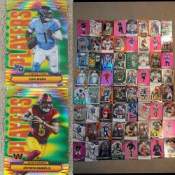 64 NFL Cards + Jayden Daniels & Cam Ward 2025 Topps Chrome Power Players Refractors For 80 (1.21 Each) Read Description 