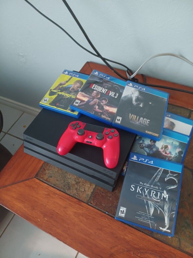 PS4 Pro 1tb Plus Games