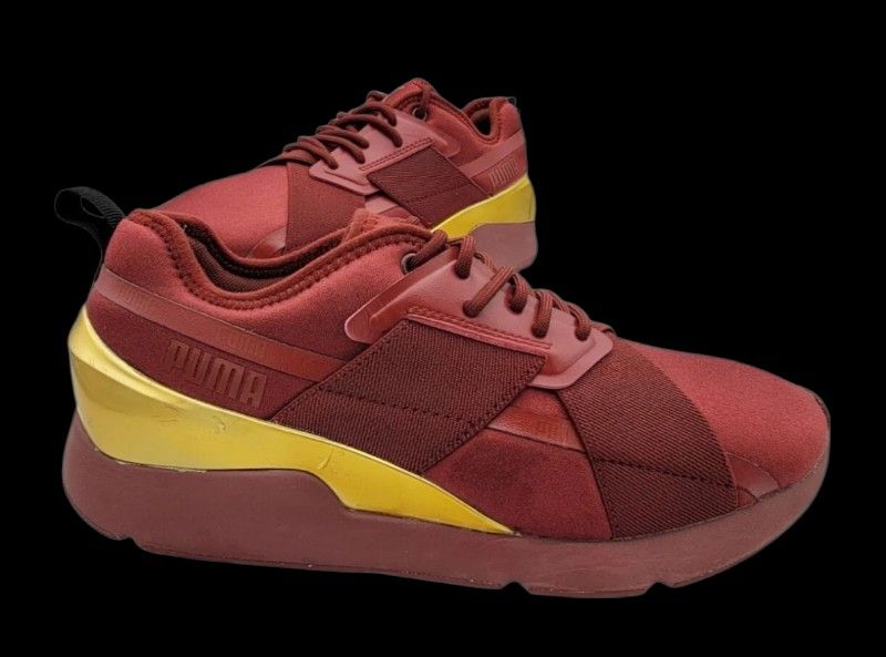 Puma Muse X-2 Metallic Fire brick/Team gold (370838 05) Women's Size 9M Usa