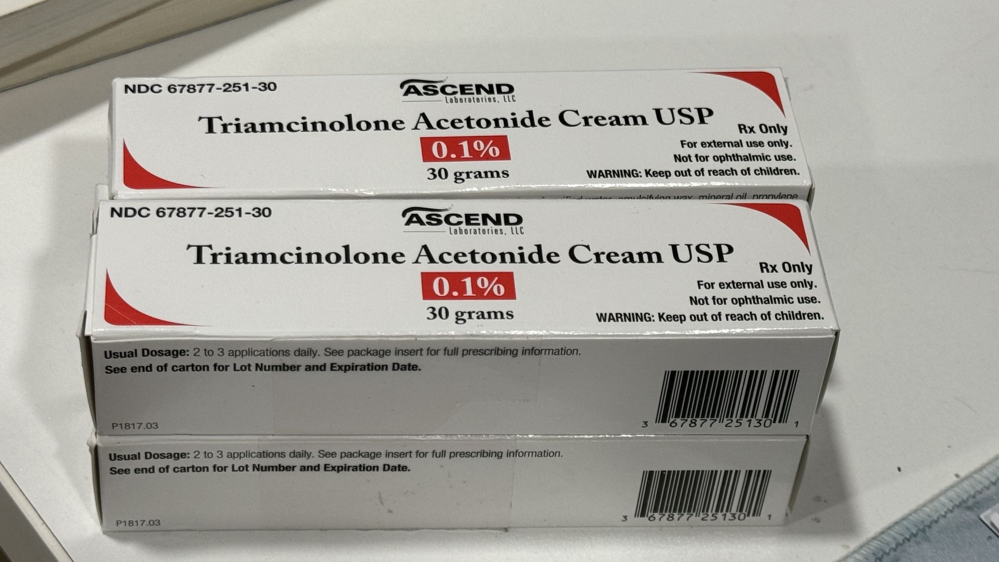 Triamcinolone Acetonide Cream 0.1% 30gm