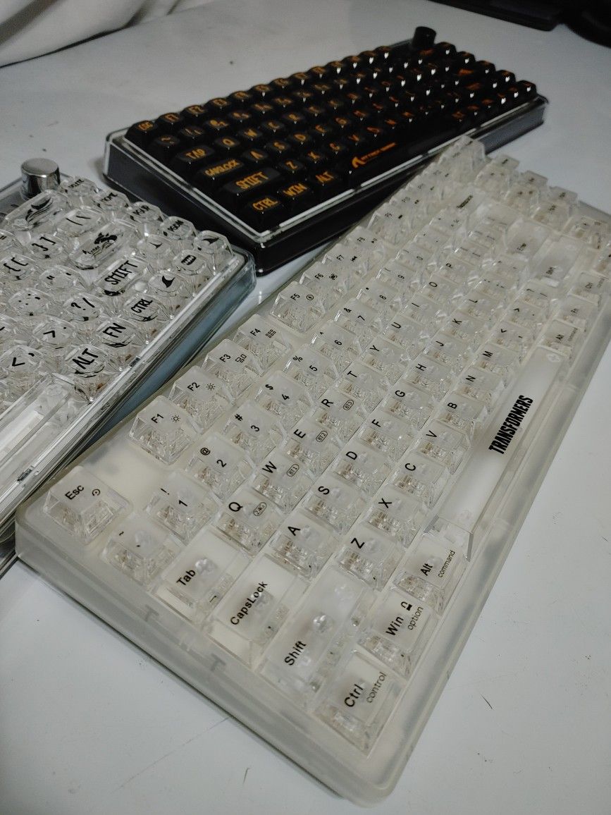 3 Transparent Hot Swappable Mechanical Keyboards (RGB USB C Etc)