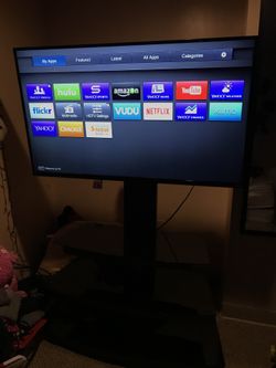 50 inch 4K smart tv with remote and tv stand