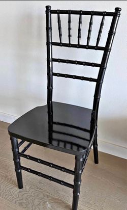 Black wooden chivari chairs for sale