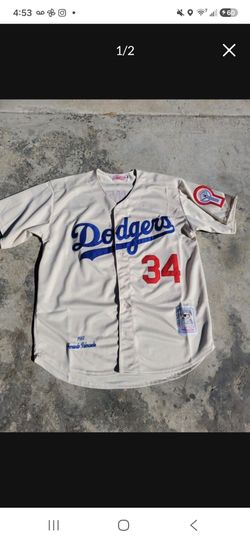 Valenzuela 34 Jersey In Cream Los Angeles Dodgers