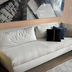 Washable 2part White Sectional