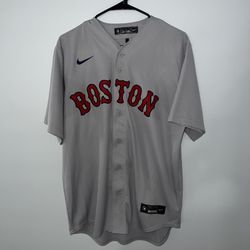 Nike Boston Red Sox Baseball Jersey Mens Medium Gray MLB