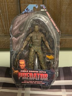 NECA Predator Jungle Disguise Dutch Action Figure Arnold Schwarzenegger