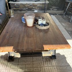 Big Wooden Outdoor Table
