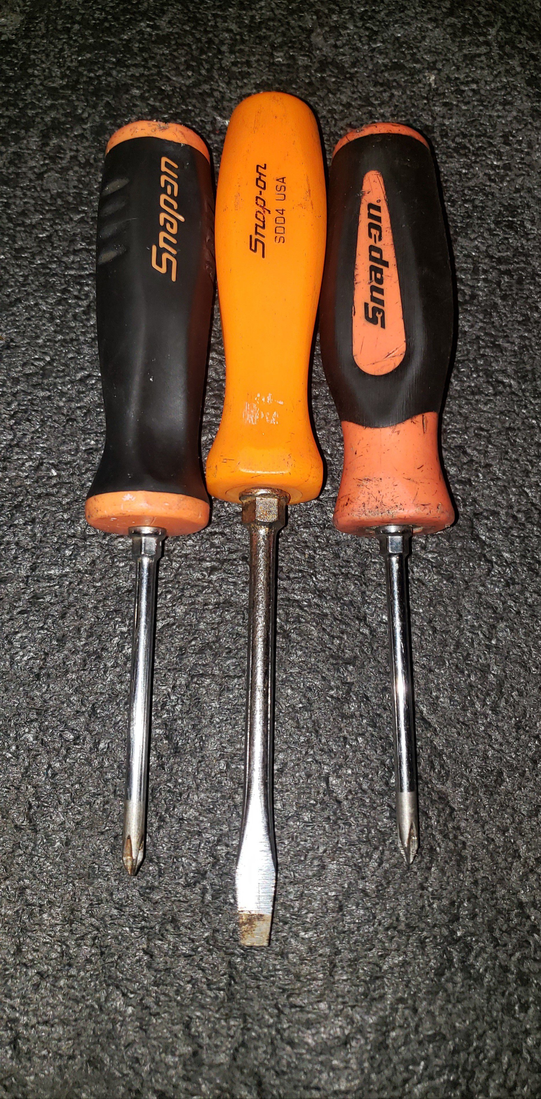 Snap on screwdrivers