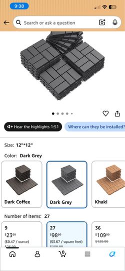 New plastic interlocking tile