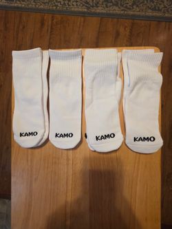 White Kamo Ankle Socks-4 pair-New