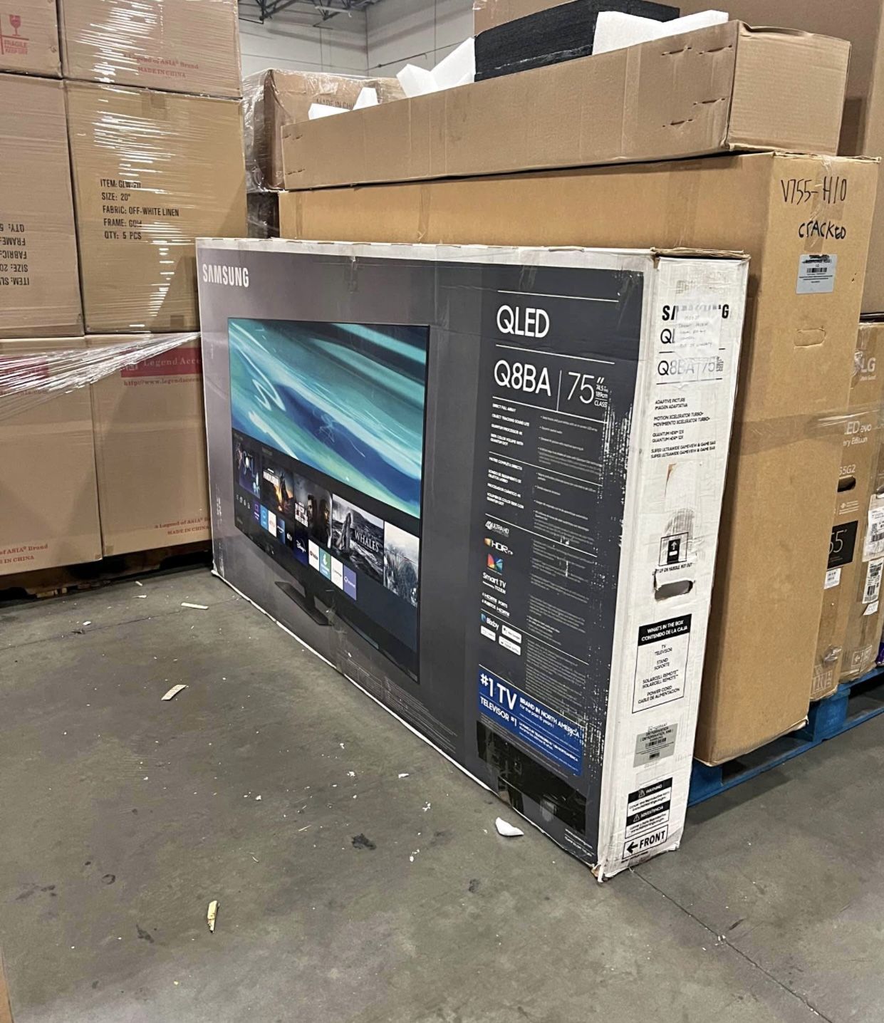 75” Samsung QLED Smart 4K Tv HDR 120Hz