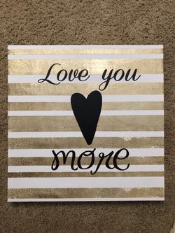 🖤 I Love You More Canvas Art 🖤