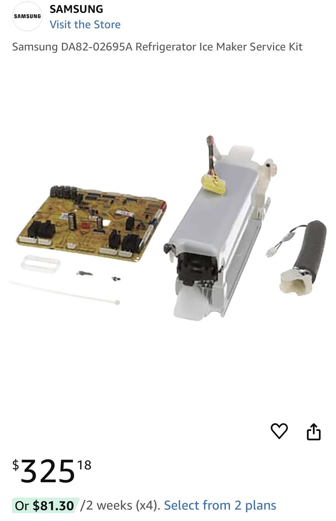 Samsung Refrigerator Ice Maker Repair Kit 