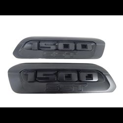 Ram SST Black Hood Badges Left And Right