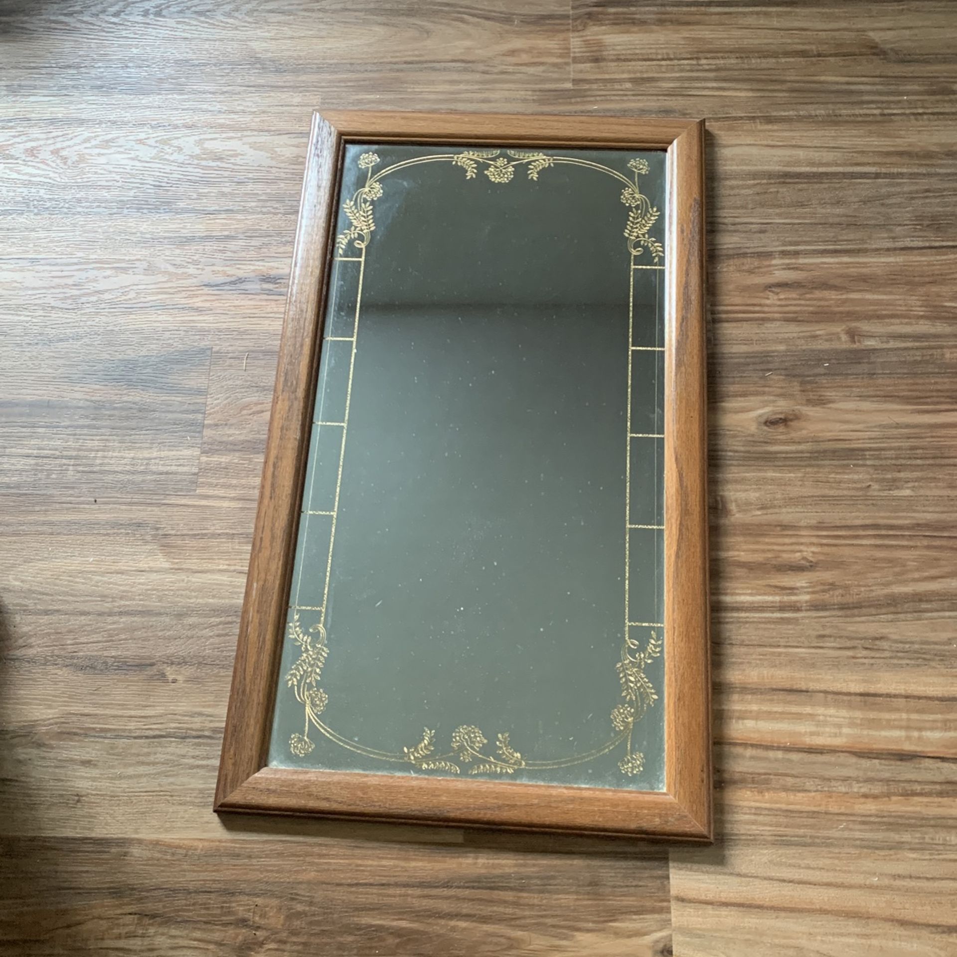 Mirrors (2 ) gold outlined pretty design