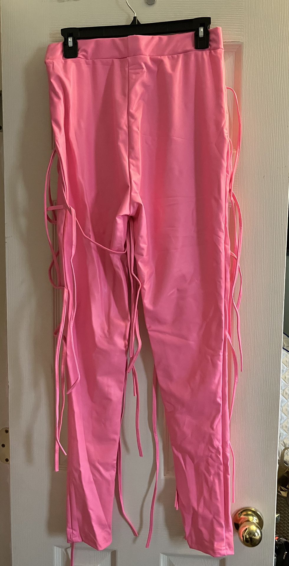 Women’s Pink Fringe Pants Size Medium 