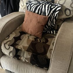 Brown tan Accent Chair Sofa