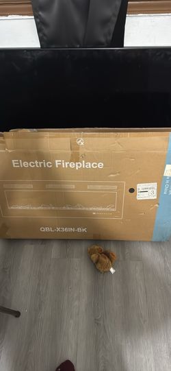 Electric Fireplace QBL-X36IN-BK