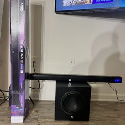 Sound Bar System With Base 