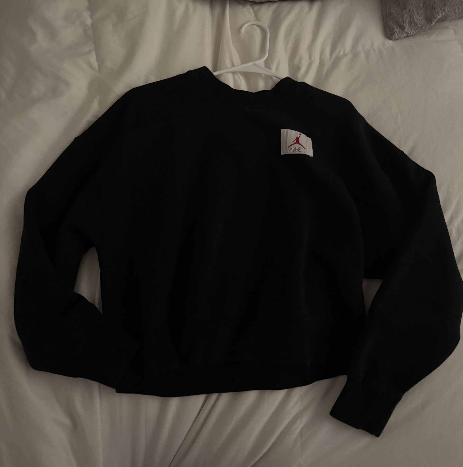 Jordan Flight Fleece Women's Crew-Neck Sweatshirt in black