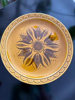 Vintage Homer Laughlin Golden Harvest 1971 Serving Plate 12"
