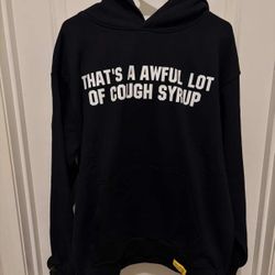 TAALOCS Cough Syrup Hoodie Black Size 
