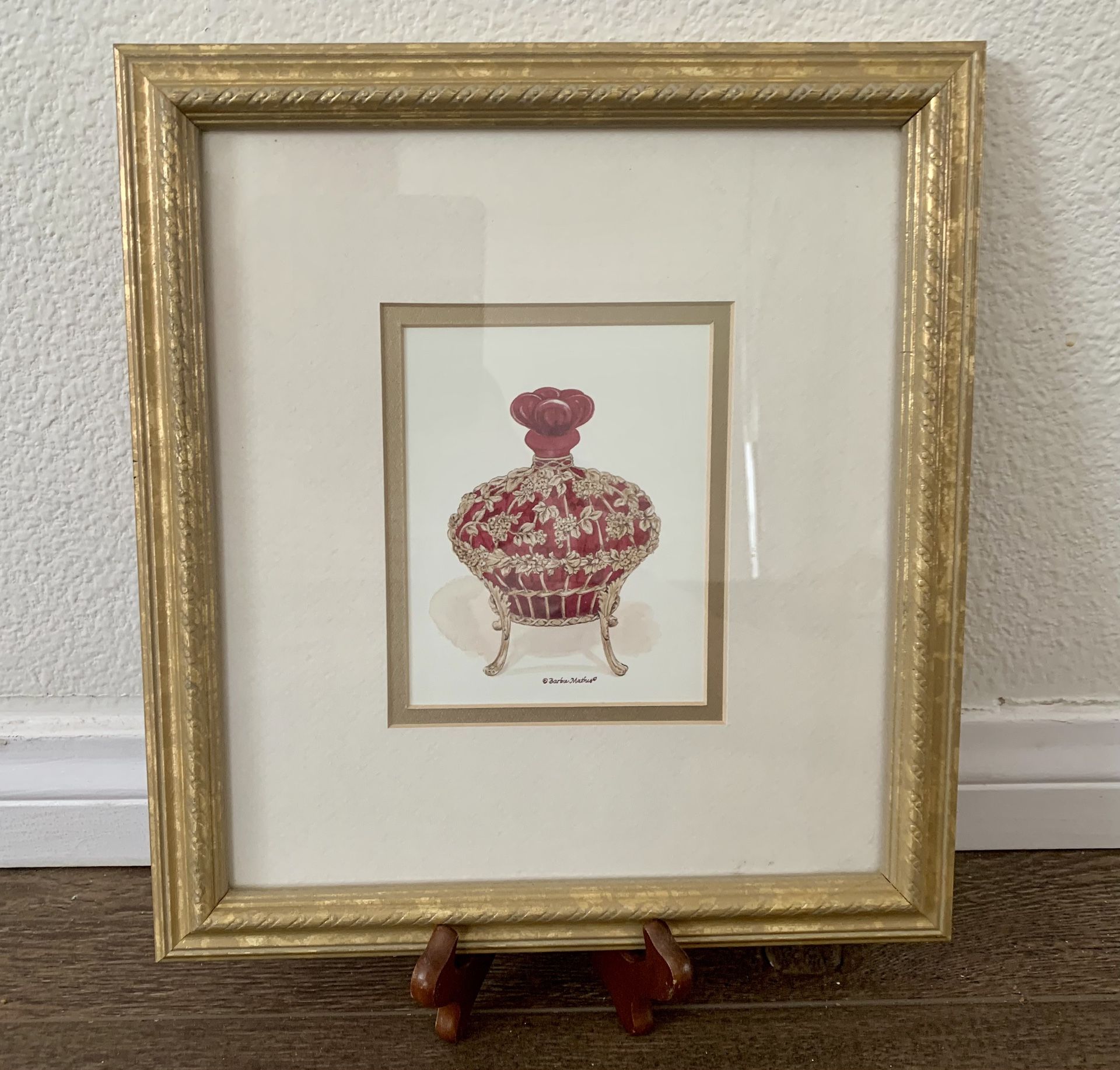 Framed Print Signed By Barbie Mathis Matted 10/12”