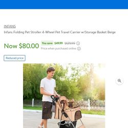 Stroller For Pets New Capacity 33lb$65