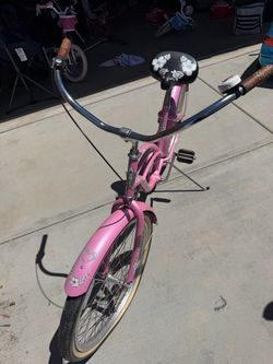 Pink Cruiser Bike with Floral Details Electra brand
