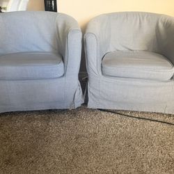2 ikea accent chairs 