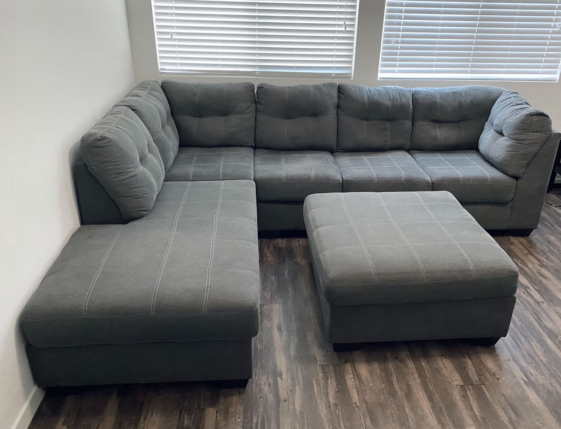 Ashley Furniture Gray LeftFacing Sectional Sofa & Ottoman for Sale in Phoenix, AZ OfferUp